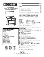 Предварительный просмотр 1 страницы Blodgett B36-GRAD Specifications