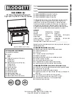 Preview for 1 page of Blodgett B48-BBBB-SU Specification Sheet