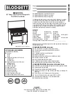 Blodgett B48-CCCC Specification Sheet preview