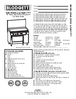 Preview for 1 page of Blodgett B48--TTTT Specification Sheet