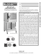 Preview for 1 page of Blodgett BCX-14E Specifications