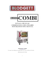 Blodgett BCX-14G Troubleshooting Manual preview