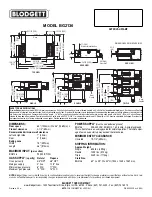 Предварительный просмотр 2 страницы Blodgett BG2136 Double Specifications