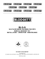 Предварительный просмотр 1 страницы Blodgett BLG-30G Installation Operation & Maintenance