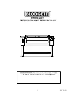 Blodgett BLT-30E Parts List preview