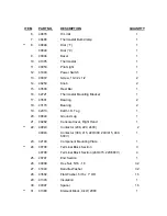 Preview for 3 page of Blodgett BTT-12E Parts List