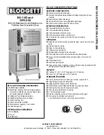 Preview for 2 page of Blodgett BX-14G Specifications