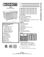 Preview for 1 page of Blodgett CB24-24E Specifications