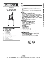 Blodgett CB24D-10K Specifications preview