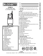 Blodgett CB24E-10K Specifications preview