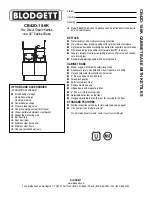 Preview for 1 page of Blodgett CB42D-10-6K Specifications