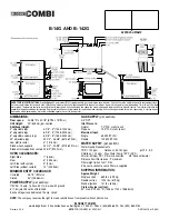 Предварительный просмотр 2 страницы Blodgett COMBI B-142G Features & Dimensions