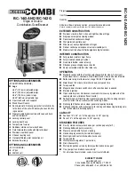 Preview for 1 page of Blodgett COMBI BC-142G Features & Dimensions