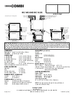 Preview for 2 page of Blodgett COMBI BC-142G Features & Dimensions