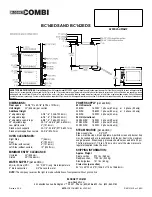 Preview for 2 page of Blodgett COMBI BC142EDS Features & Dimensions