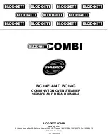 Blodgett Combi BC14E Service And Repair Manual preview