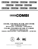 Blodgett COMBI BCS-8G Installation Operation & Maintenance preview