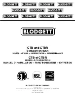 Preview for 1 page of Blodgett CTB ADDL 2081 Installation & Operation Manual