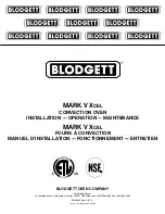 Blodgett MARK V BASE 4403 Installation & Operation Manual preview