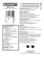 Preview for 1 page of Blodgett Mark V XCEL Specifications