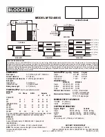 Предварительный просмотр 2 страницы Blodgett MT3240E/G Specification