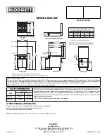 Предварительный просмотр 2 страницы Blodgett Saffire B24C-BB Specifications