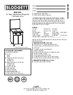 Blodgett Saffire B24C-HH Specifications preview