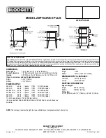 Preview for 2 page of Blodgett ZEPHAIRE-E PLUS Specifications