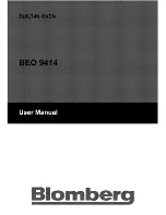 Preview for 1 page of Blomberg BEO9414 User Manual