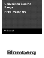 Preview for 1 page of Blomberg BERU 24100 SS User Manual