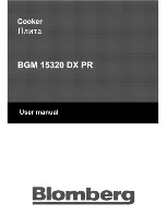 Preview for 1 page of Blomberg BGM 15320 DX PR User Manual