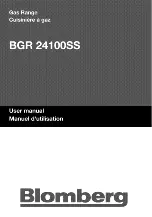 Preview for 1 page of Blomberg BGR 24100SS User Manual
