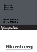 Blomberg BRFB 1450 SS Operating Instructions Manual предпросмотр