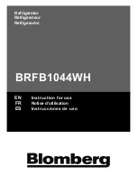 Preview for 1 page of Blomberg BRFB1044WH Instructions For Use Manual