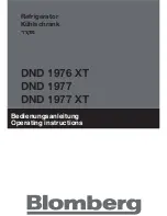 Preview for 1 page of Blomberg DND 1976 XT Operating Instructions Manual