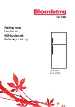 Предварительный просмотр 1 страницы Blomberg DNE 1870 User Manual