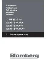 Preview for 1 page of Blomberg DSM 1510 A+ Operating Instructions Manual