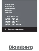 Предварительный просмотр 1 страницы Blomberg DSM 1510 A+ Operating Instructions Manual