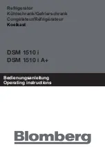 Предварительный просмотр 1 страницы Blomberg DSM 1510 i Operating Instructions Manual