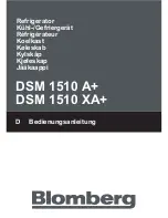Preview for 1 page of Blomberg DSM 1510 Instruction Manual