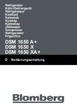 Preview for 1 page of Blomberg DSM 1650 Install Manual