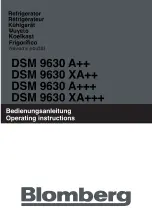 Предварительный просмотр 1 страницы Blomberg DSM 9630 A++ Operating Instructions Manual