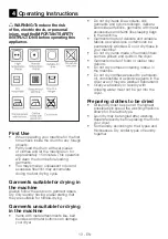 Preview for 13 page of Blomberg DV 16540 Owners And Installation Manual