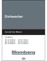 Blomberg DW 15110 NBLOO Use And Care Manual предпросмотр