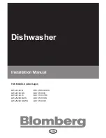 Предварительный просмотр 1 страницы Blomberg DW 24100 B Installation Manual