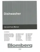 Предварительный просмотр 1 страницы Blomberg DW 55100 B Use And Care Manual