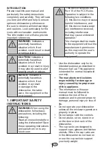 Preview for 4 page of Blomberg DWS 51500 FBI1 User Manual