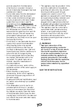 Preview for 4 page of Blomberg DWS 54100 FBI Use And Care Manual