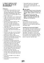 Preview for 13 page of Blomberg DWS 54100 FBI Use And Care Manual