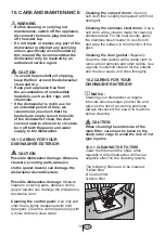 Preview for 21 page of Blomberg DWS 54100 FBI Use And Care Manual